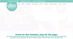 Desktop Screenshot of glow-yoga.com